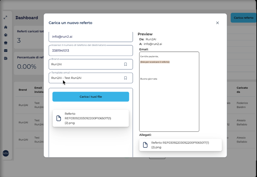 RefertoSicuro - Piattaforma sicura di reportistica medica